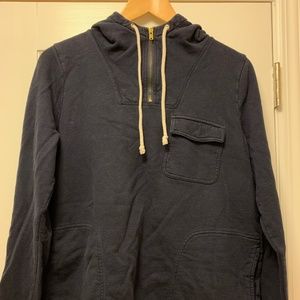 J.Crew hooded sweatshirt, Navy S